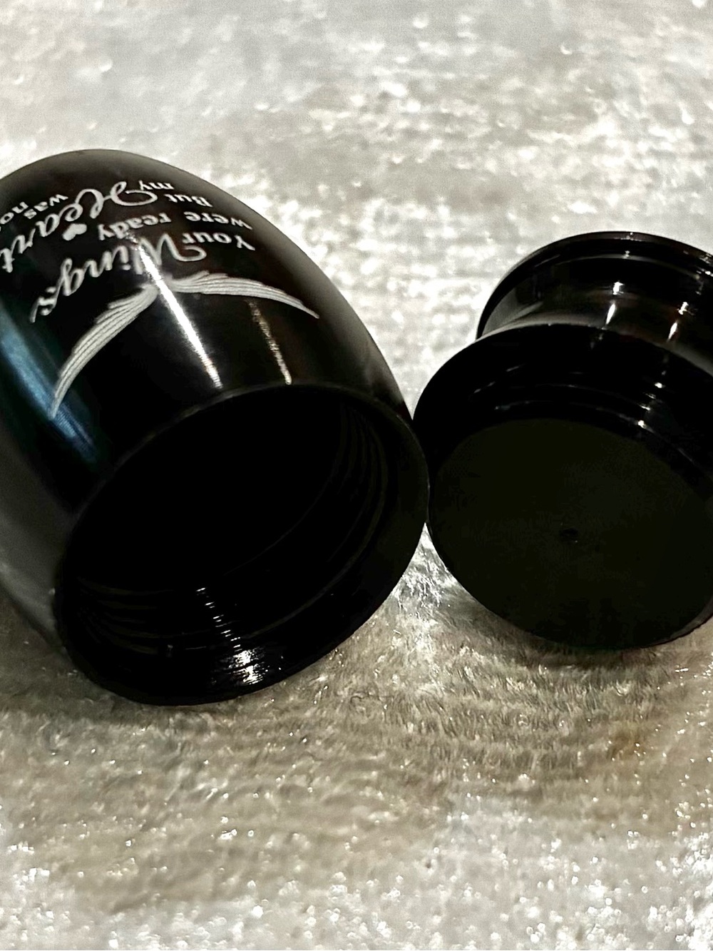 MINI URN JAR > “ Your Wings were Ready, My Heart was not” > cremation ashes